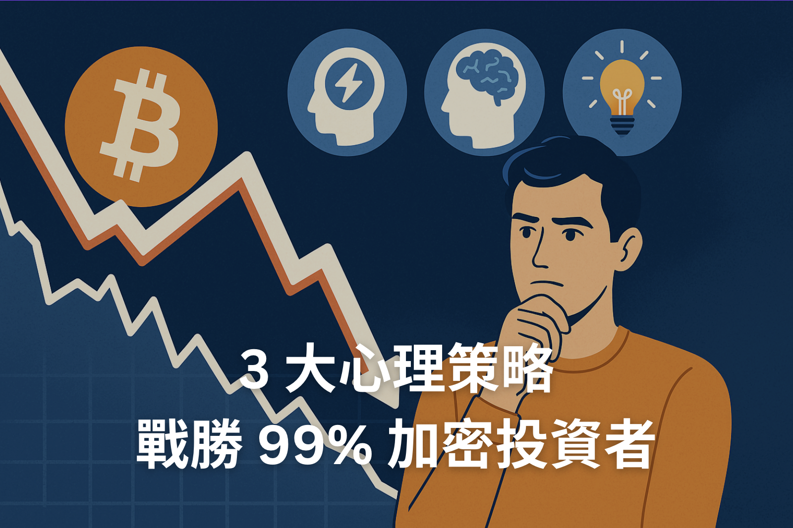 從崩跌到冷靜：戰勝 99% 加密投資者的 3 大心理策略