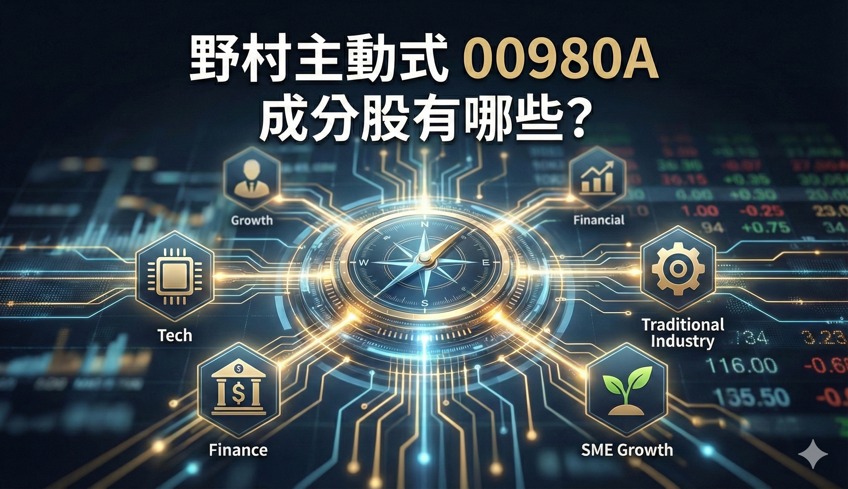 野村主動式 00980A 值得買嗎？成分股有哪些？