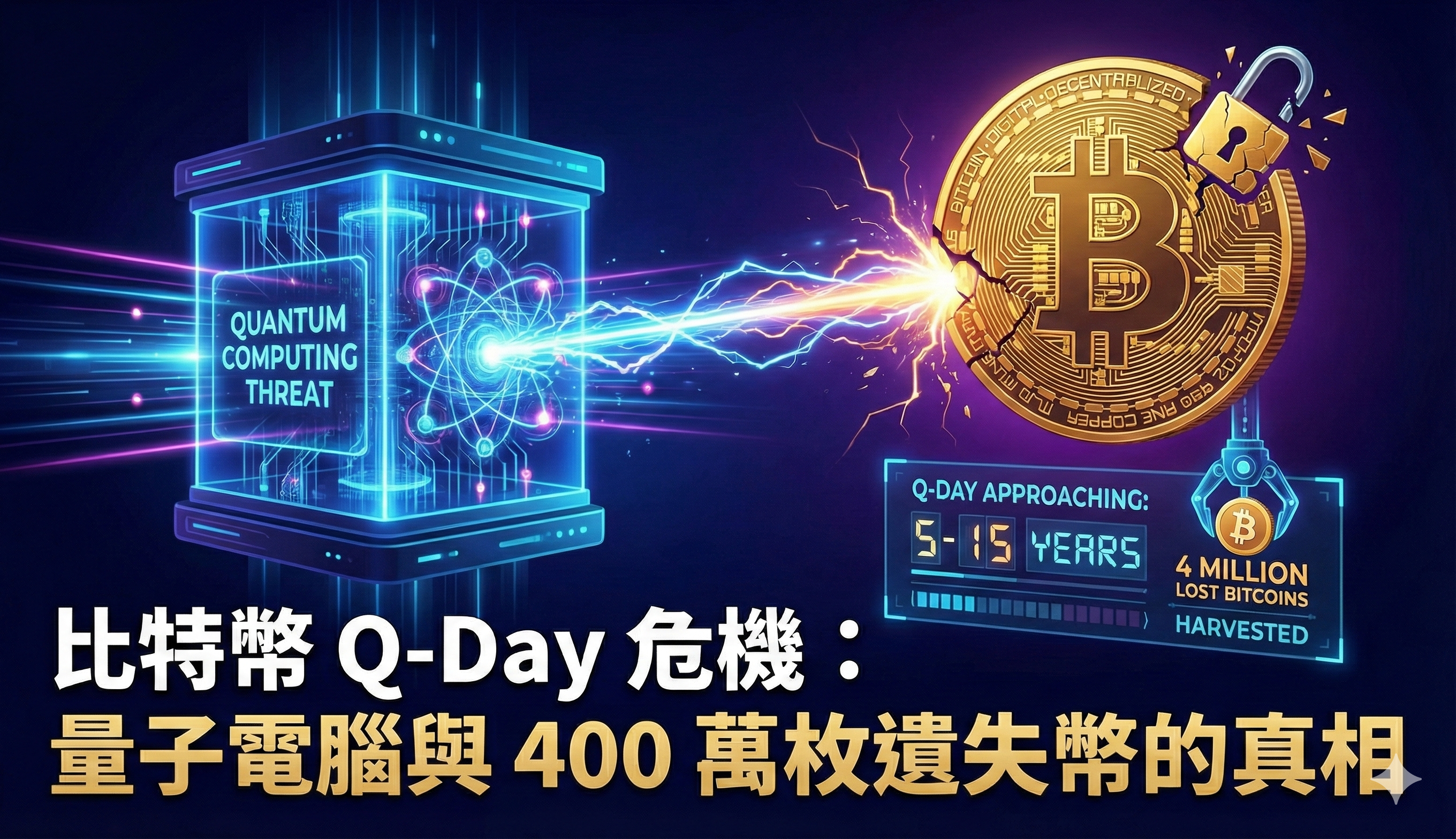 比特幣的末日鐘聲？解析「量子威脅」與 400 萬枚隱形賣壓