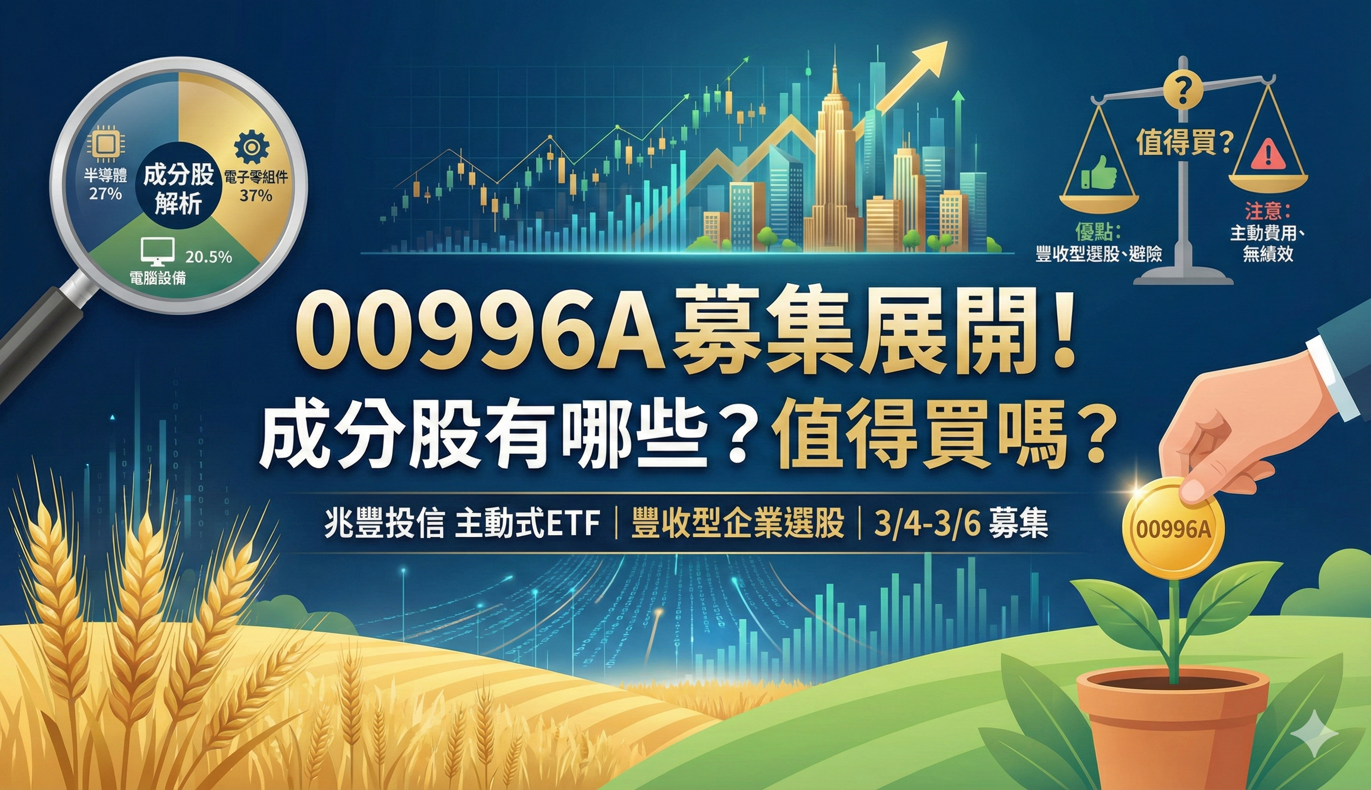 00996A 募集展開！成分股有哪些？值得買嗎？