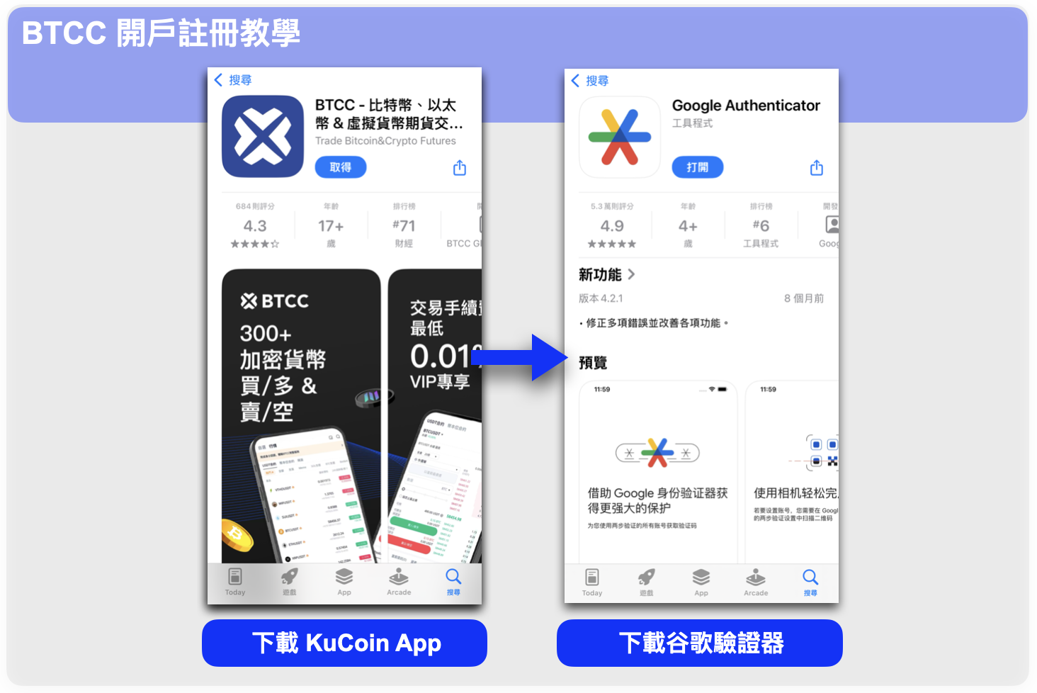BTCC 開戶註冊教學:App 下載準備