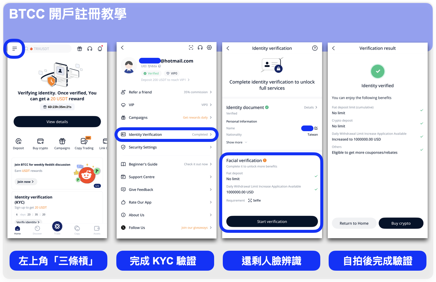 人臉辨識|第二步:完成身份驗證